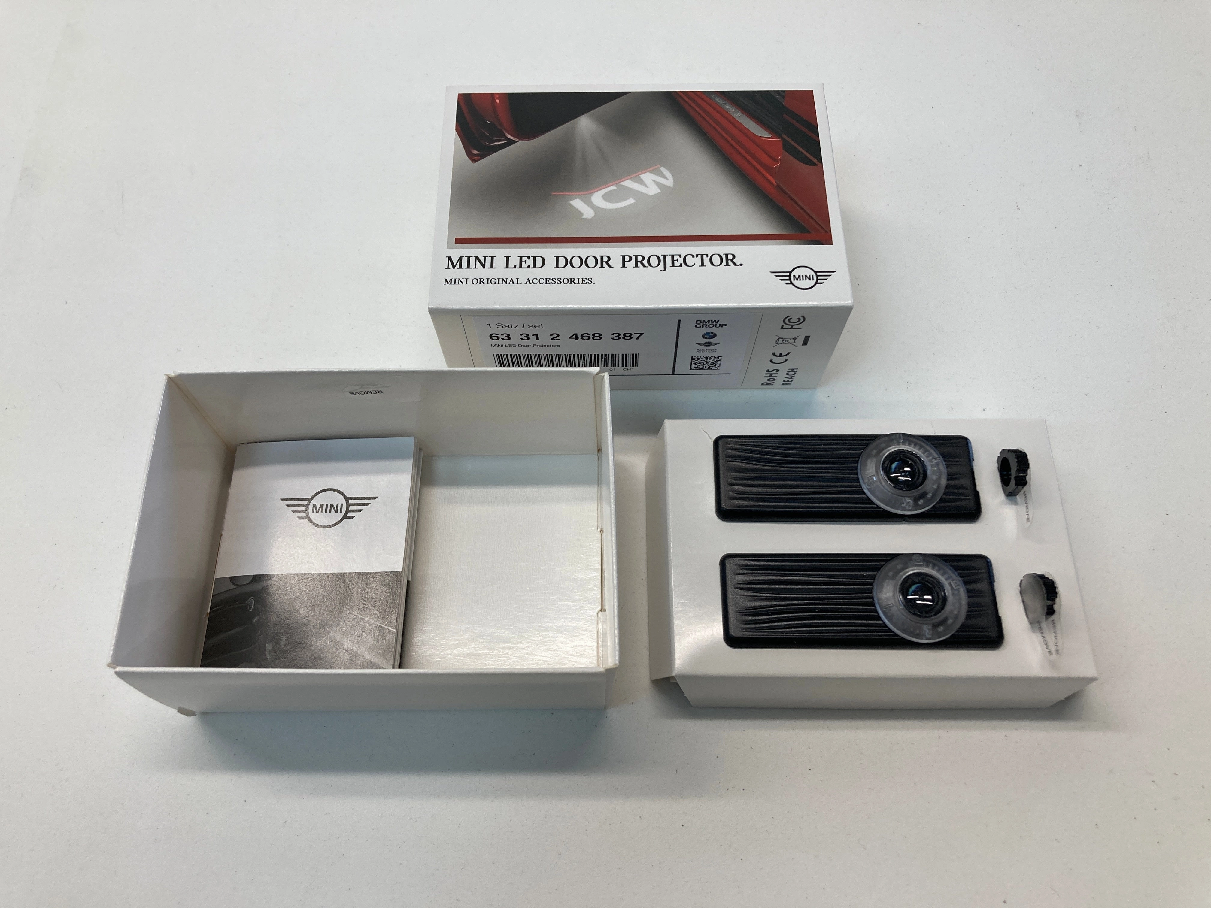 Mini Cooper LED Door Projectors 63312468387 R5x R6x F5x F60