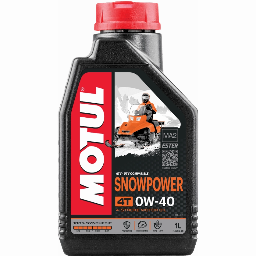Motul Snowpower 0W40 4T 4-Cycle Synthetic Motor Oil, 1-L