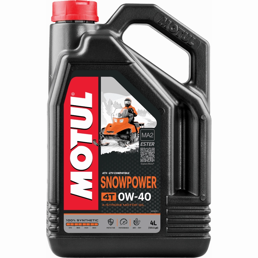 Motul Snowpower 0W40 4T 4-Cycle Synthetic Motor Oil, 4-L