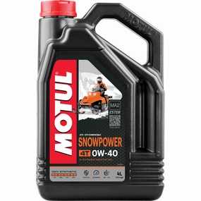 Motul Snowpower 0W40 4T 4-Cycle Synthetic Motor Oil, 4-L