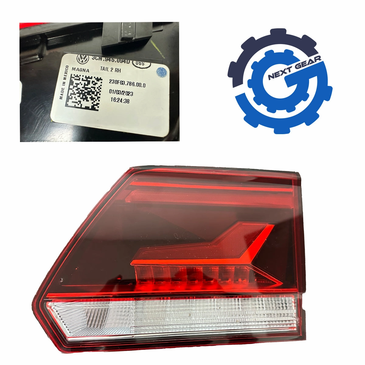 New OEM Inner Tail Light Assembly Led LH 2021-2023 Volkswagen Atlas 3CN945093E