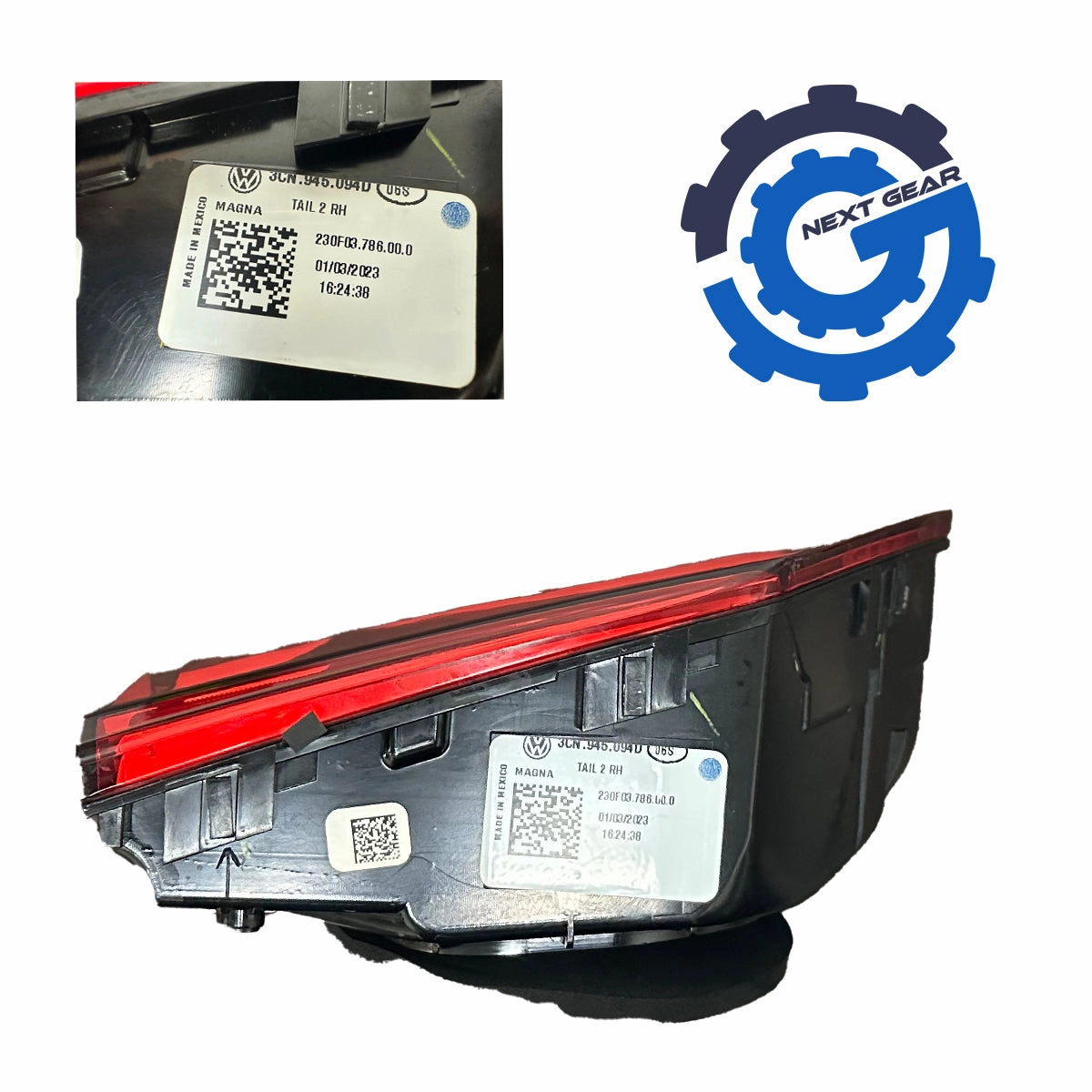 New OEM Inner Tail Light Assembly Led LH 2021-2023 Volkswagen Atlas 3CN945093E