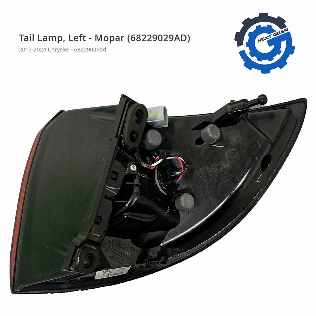 New OEM Mopar Tail Light Lamp Outer For 2017-2024 Chrysler Pacifica 68229029AD