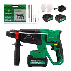 NEWBEAT 21V Cordless Rotary Hammer (BL)  C/W 2 Battery & 1 Charger | Model : NBT-CRH-26C