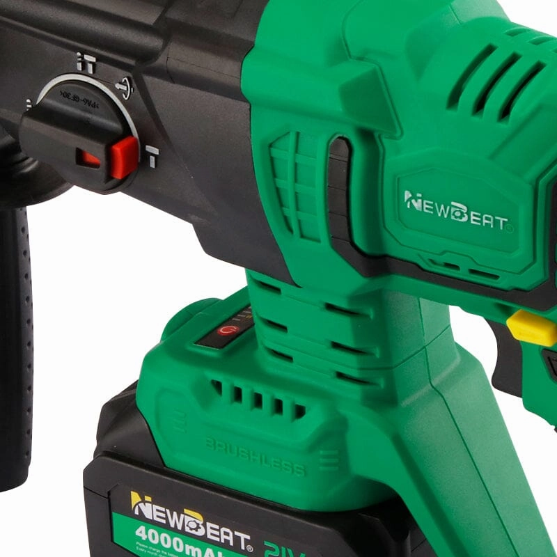 NEWBEAT 21V Cordless Rotary Hammer (BL)  C/W 2 Battery & 1 Charger | Model : NBT-CRH-26C