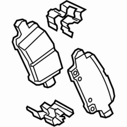 OEM GM CERAMIC REAR BRAKE PADS 2016 2022 EQUINOX TERRAIN MALIBU REGAL 13527902