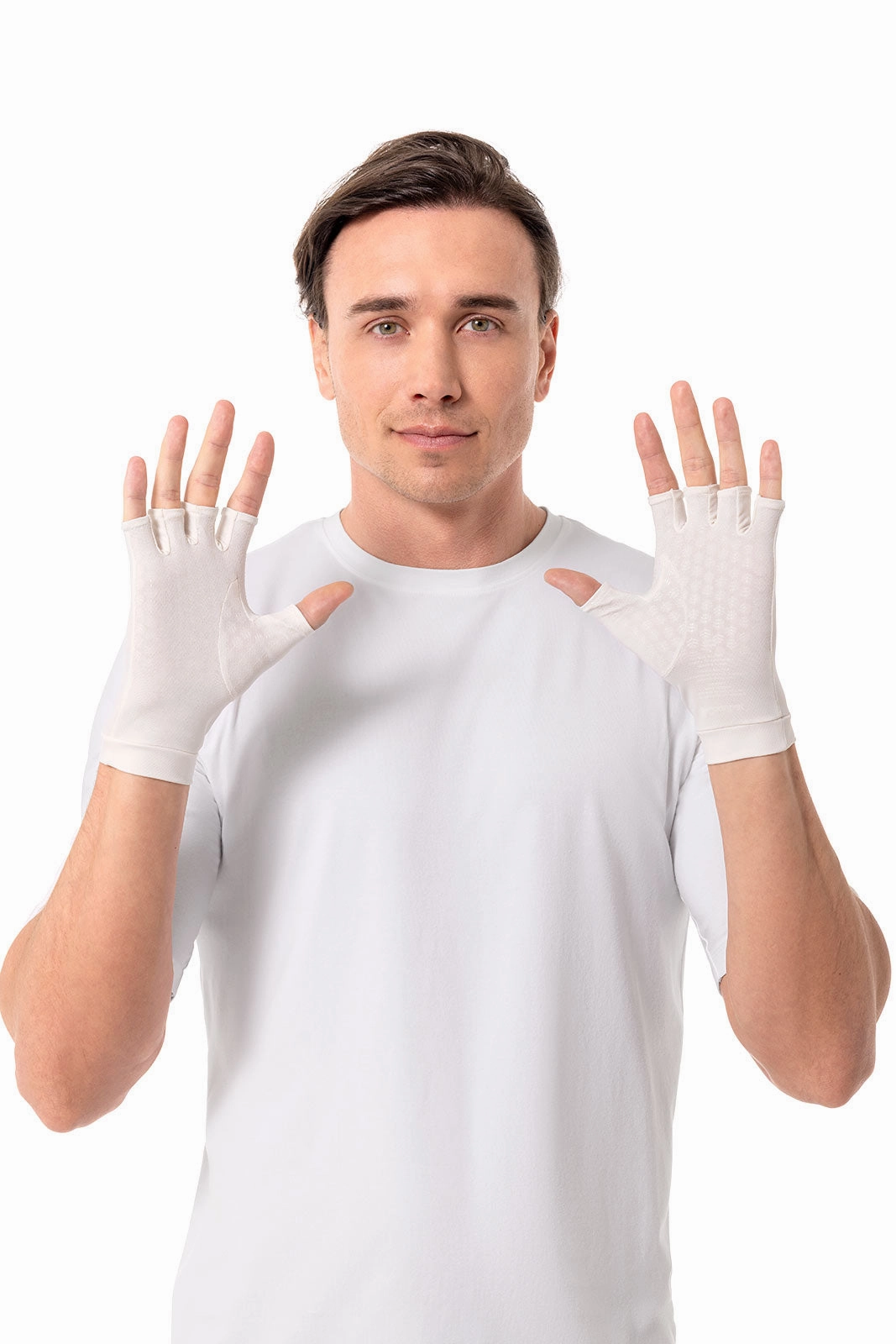 Ouray UV Fingerless Sun Gloves | Pearl