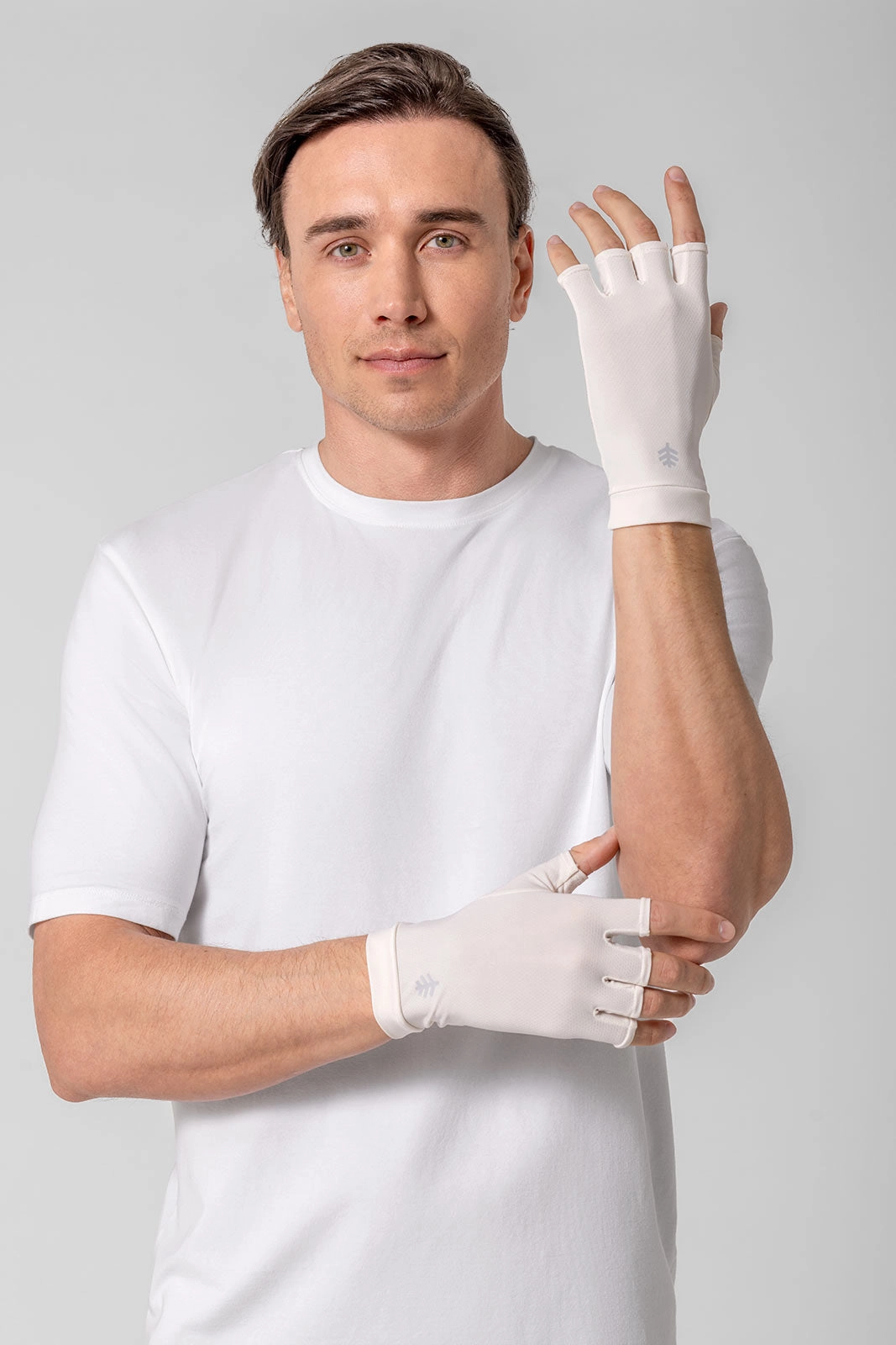 Ouray UV Fingerless Sun Gloves | Pearl