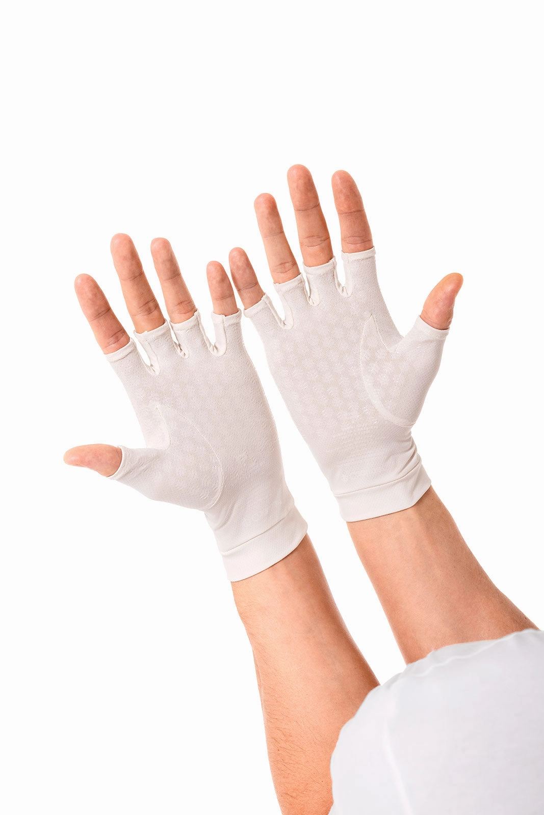 Ouray UV Fingerless Sun Gloves | Pearl