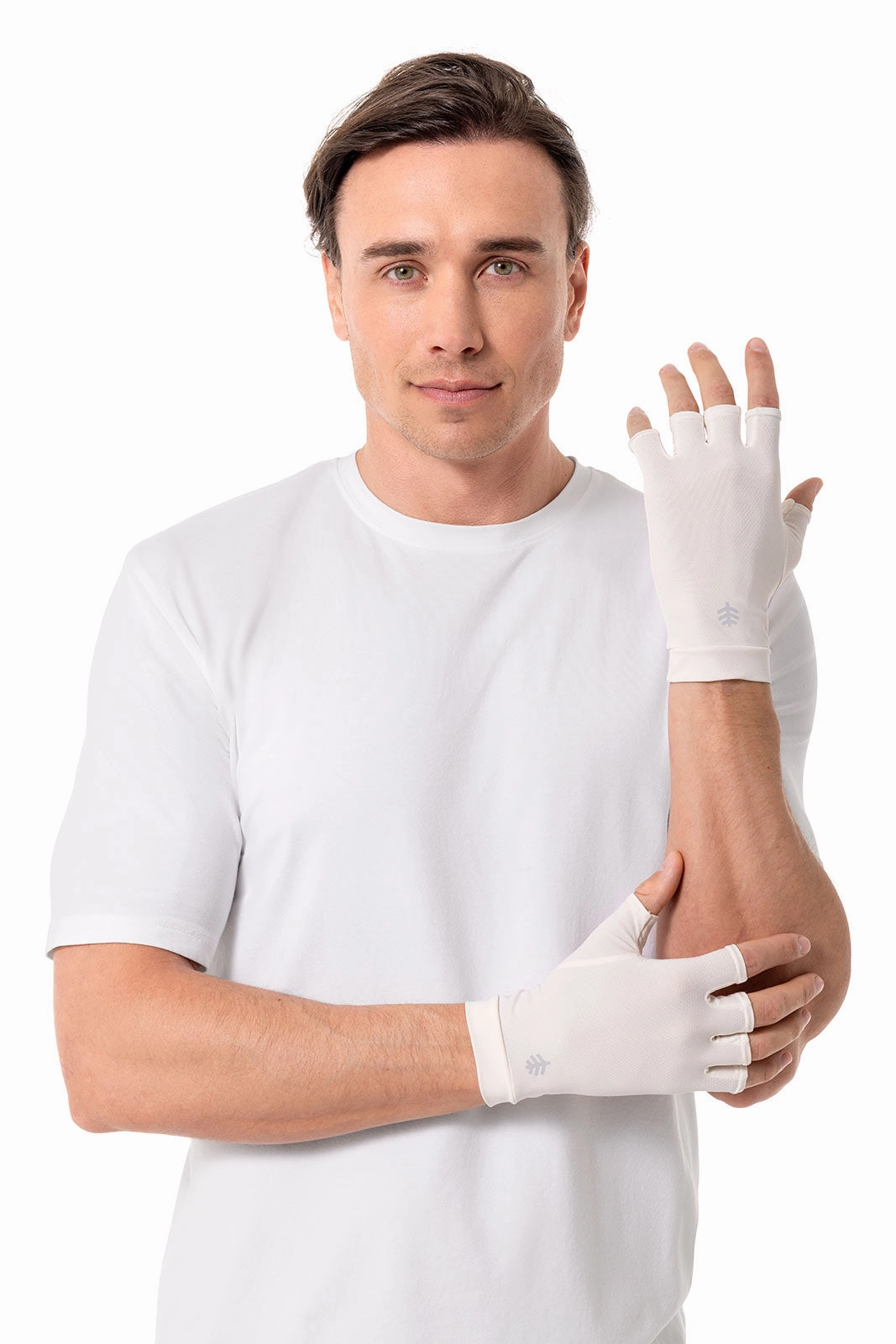 Ouray UV Fingerless Sun Gloves | Pearl