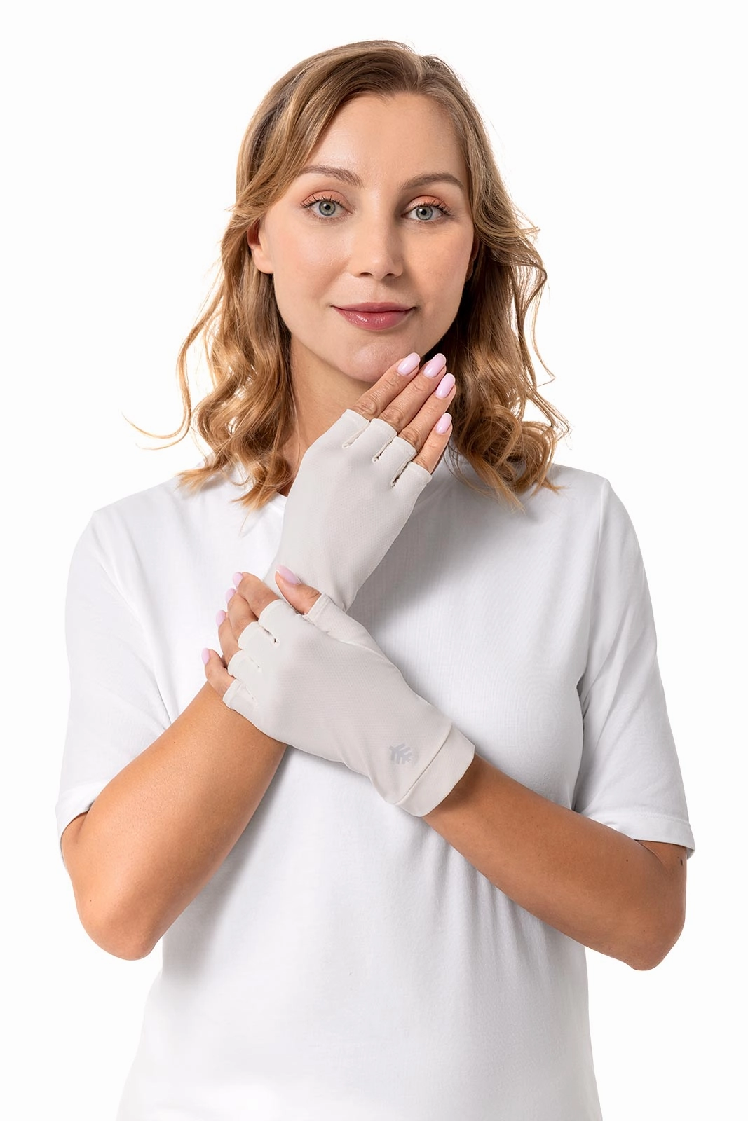 Ouray UV Fingerless Sun Gloves | Pearl