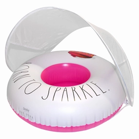 Rae Dunn 27" Born to Sparkle Inflatable Toddler Float with Canopy by CoCoNut