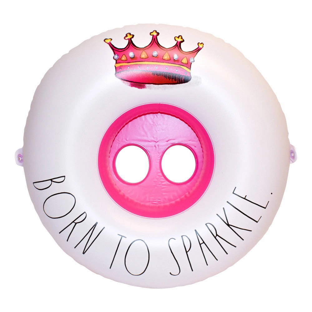 Rae Dunn 27" Born to Sparkle Inflatable Toddler Float with Canopy by CoCoNut