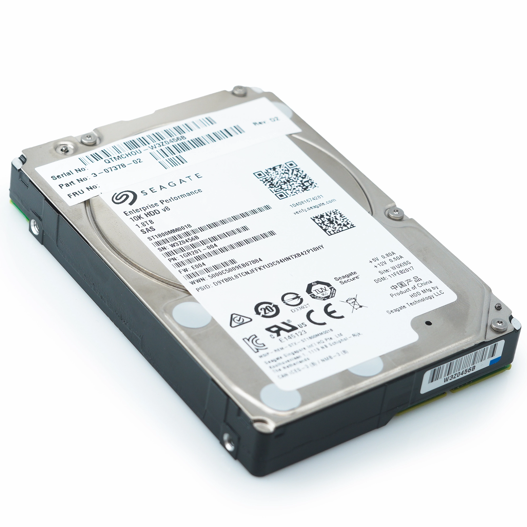 Seagate Enterprise Performance ST1800MM0018 1.8TB 10K RPM SAS 12Gb/s 512e 128MB 2.5" HDD
