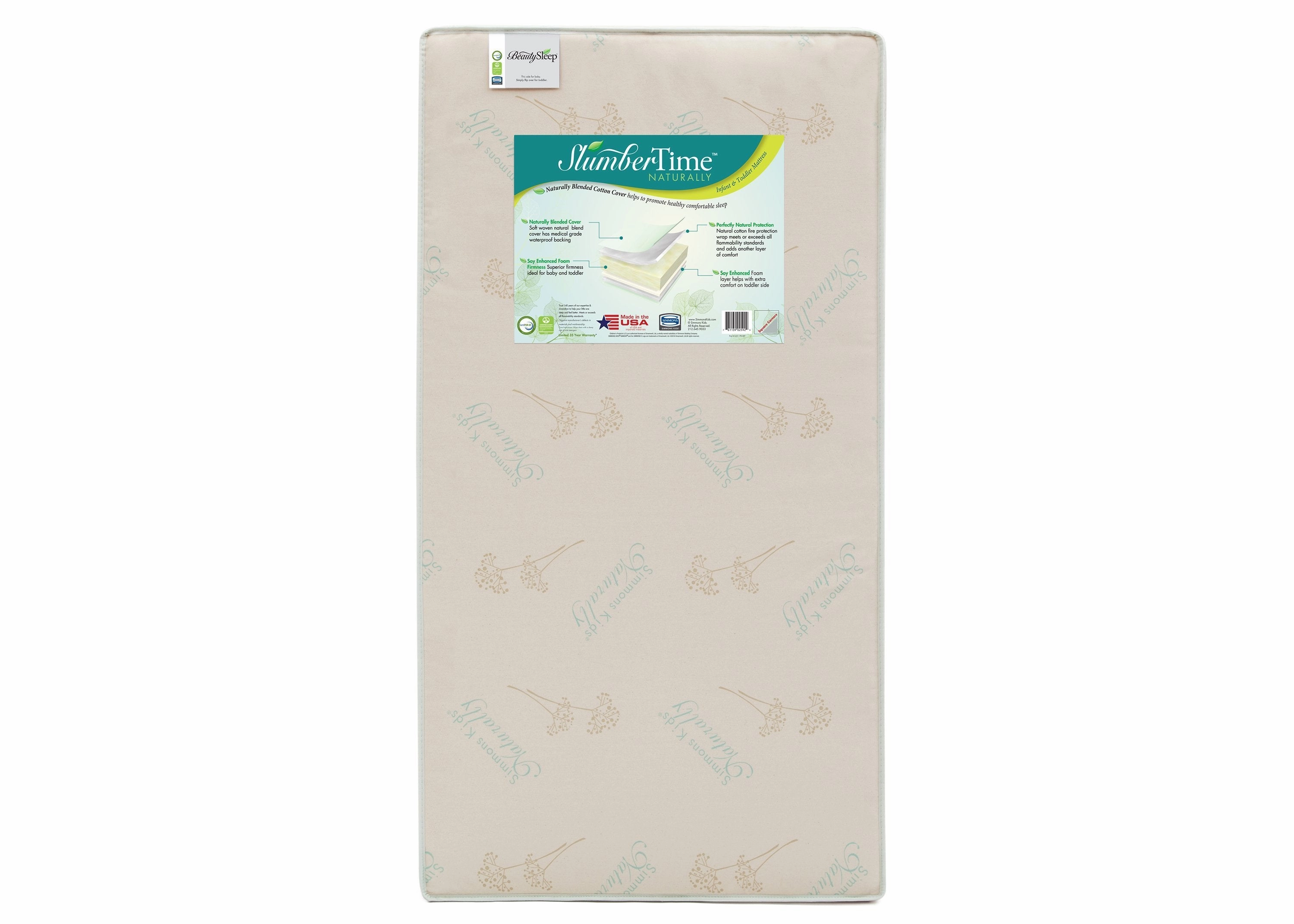 Simmons Kids® Naturally Crib and Toddler Mattress