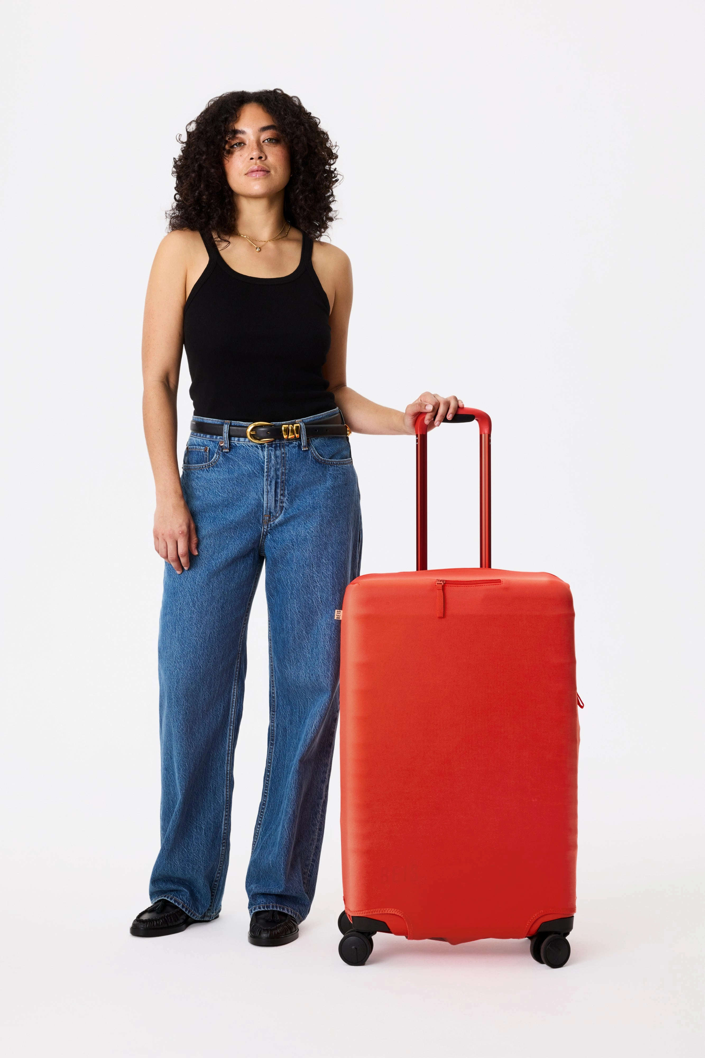 The Medium Check-In Luggage Cover in Flame