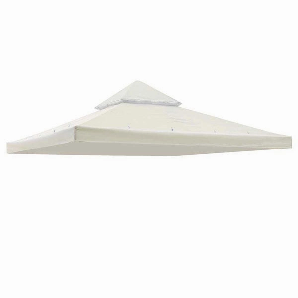 TheLAShop 10x10 ft Dual-tier Gazebo Canopy Replacement Top