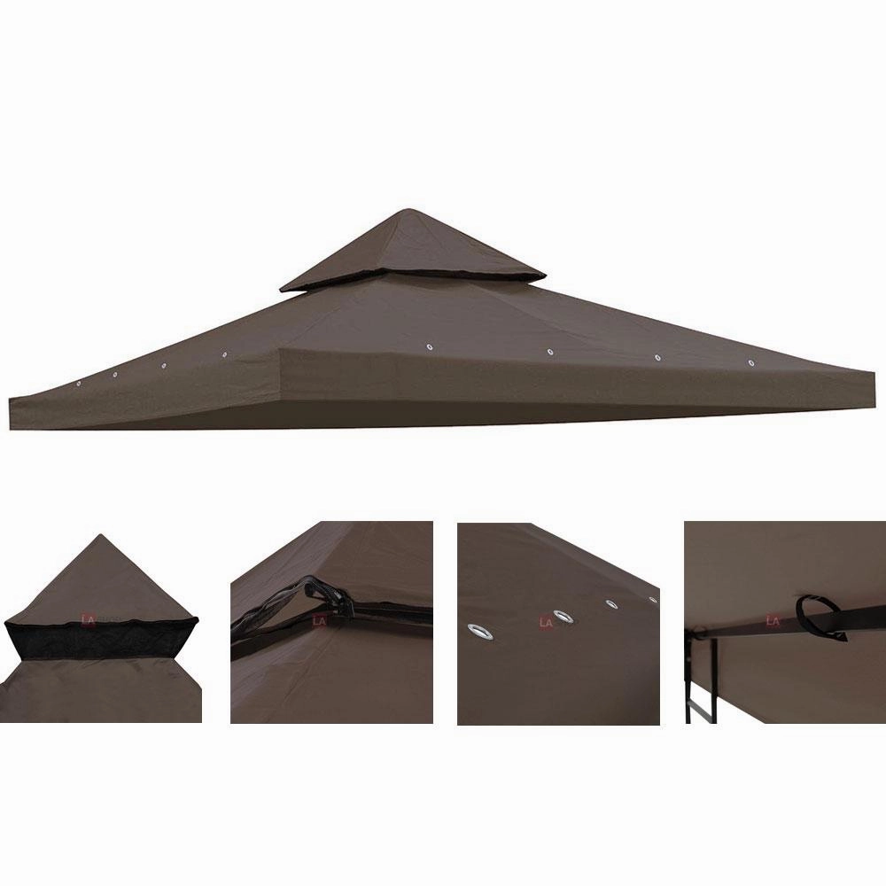 TheLAShop 10x10 ft Gazebo 2-Tier Replacement Canopy