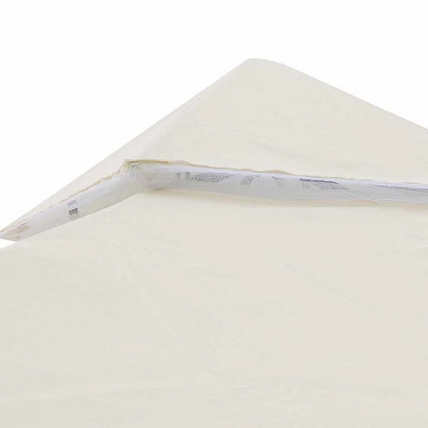 TheLAShop 10x10 ft Gazebo Top Replacement with Netting Ivory