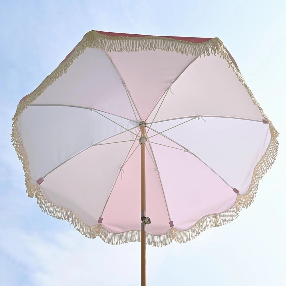 TheLAShop 6 ft 8-Rib Wood Market Umbrella Tilt Palm Springs 5-10yr