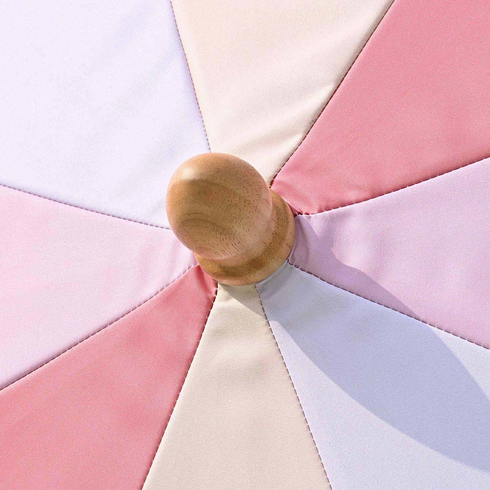 TheLAShop 6 ft 8-Rib Wood Market Umbrella Tilt Palm Springs 5-10yr