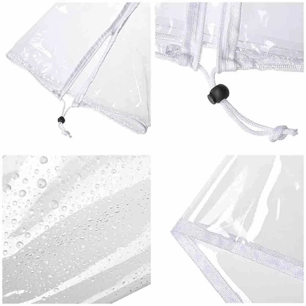 TheLAShop 8ft Outdoor Umbrella Cover with Zipper 56 in. Transparent