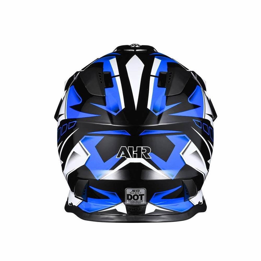 TheLAShop Black Blue Dirt Bike Helmet Full Face DOT Lightweight