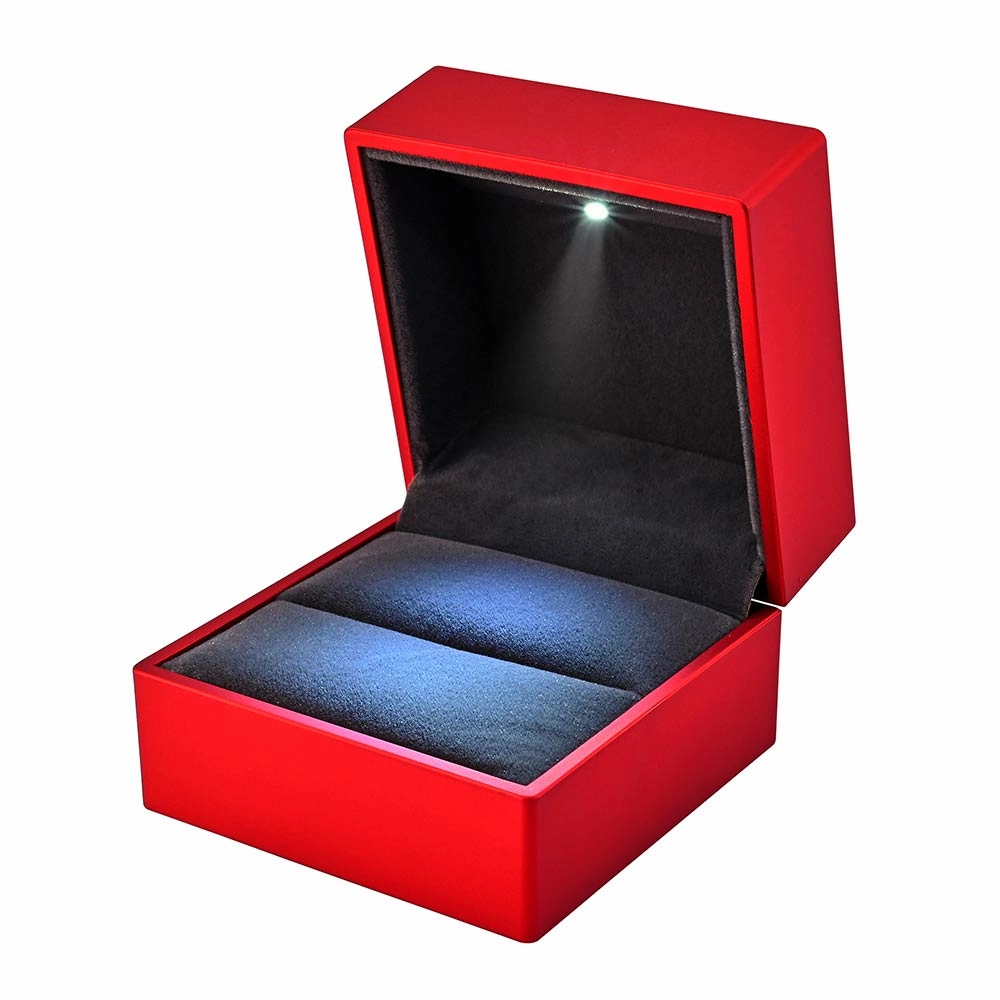 TheLAShop Double-Ring Box with Light for Engagement Wedding Birthday