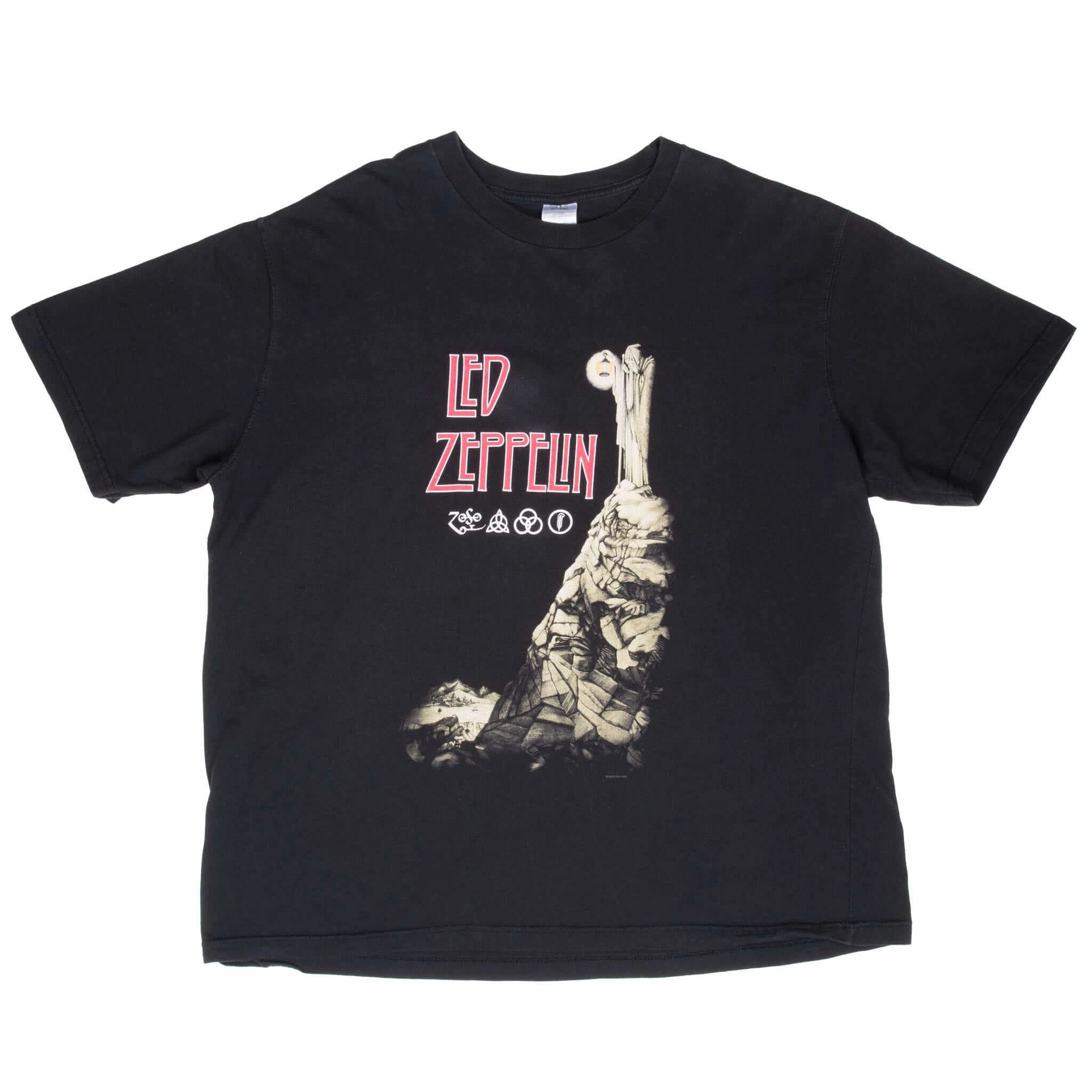 VINTAGE LED ZEPPLIN 2001 BLACK TEE SHIRT 2XL