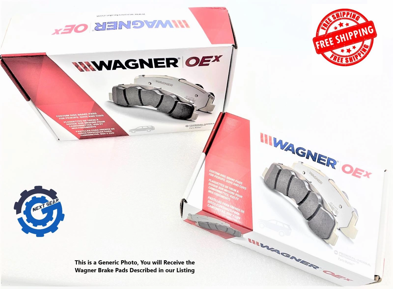 Wagner OEX1095A New Rear Disc Brake Pad Set for 2005-2010 Mazda 3 5 Volvo V50